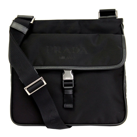 Prada Nylon Shoulder Bag Black - Picture 1 of 6